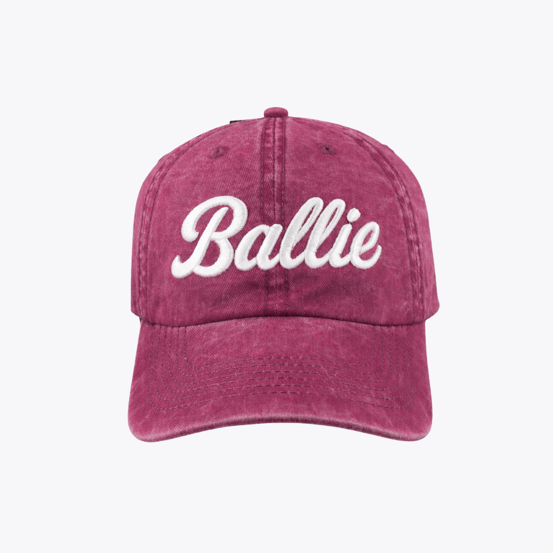 Ballie Dad Hat - Maroon